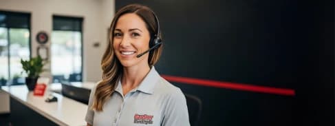 Gardner Plumbing customer service representative ready to help schedule your Gardner Shield enrollment